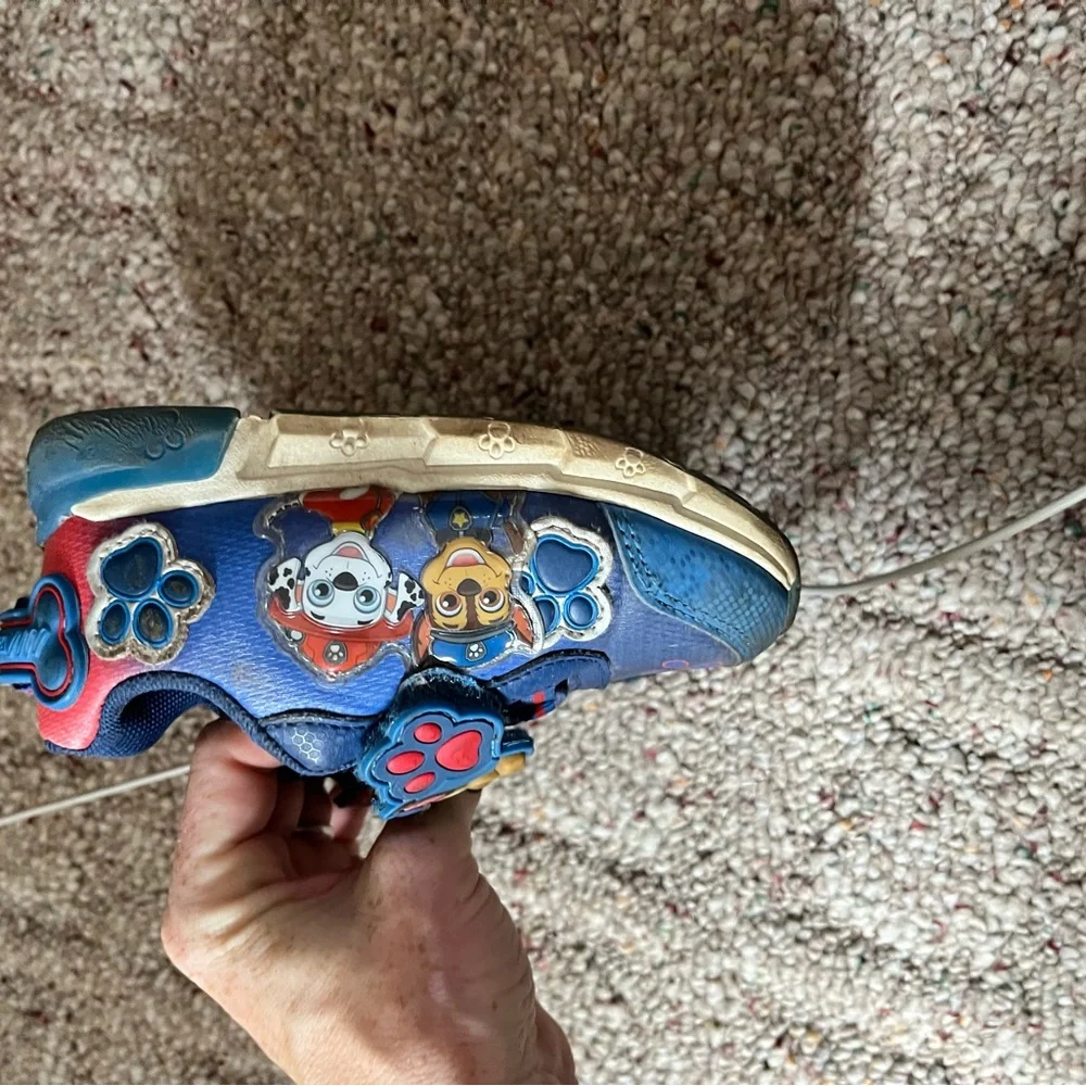 Paw Patrol Blue and Red Kids Character Light-Up Sneakers